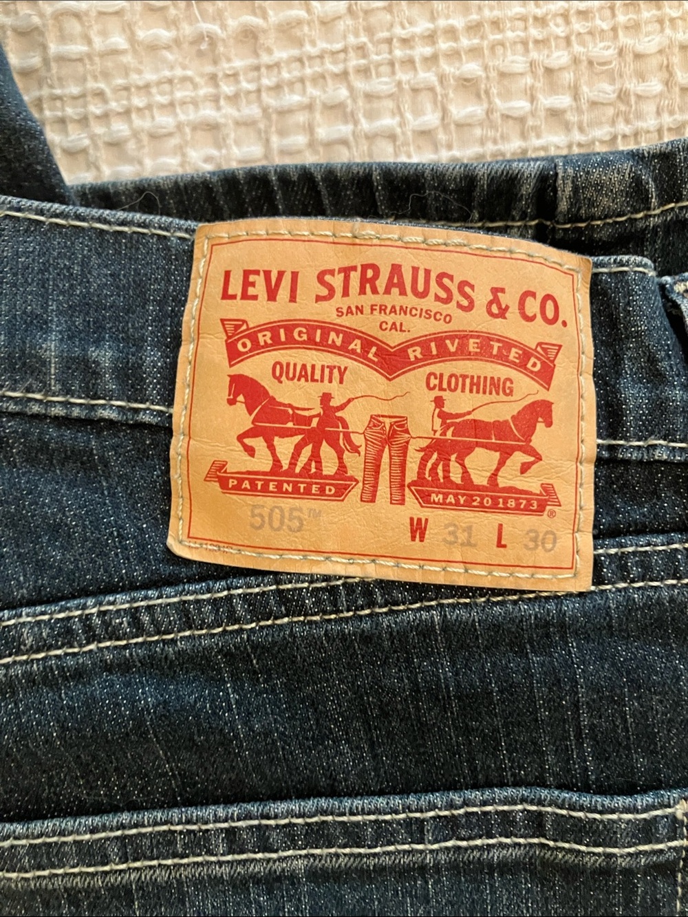 505 Levi’s 31x30 men’s blue jean